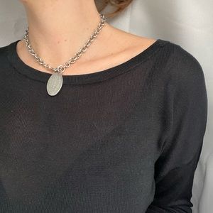 Tiffany tag necklace